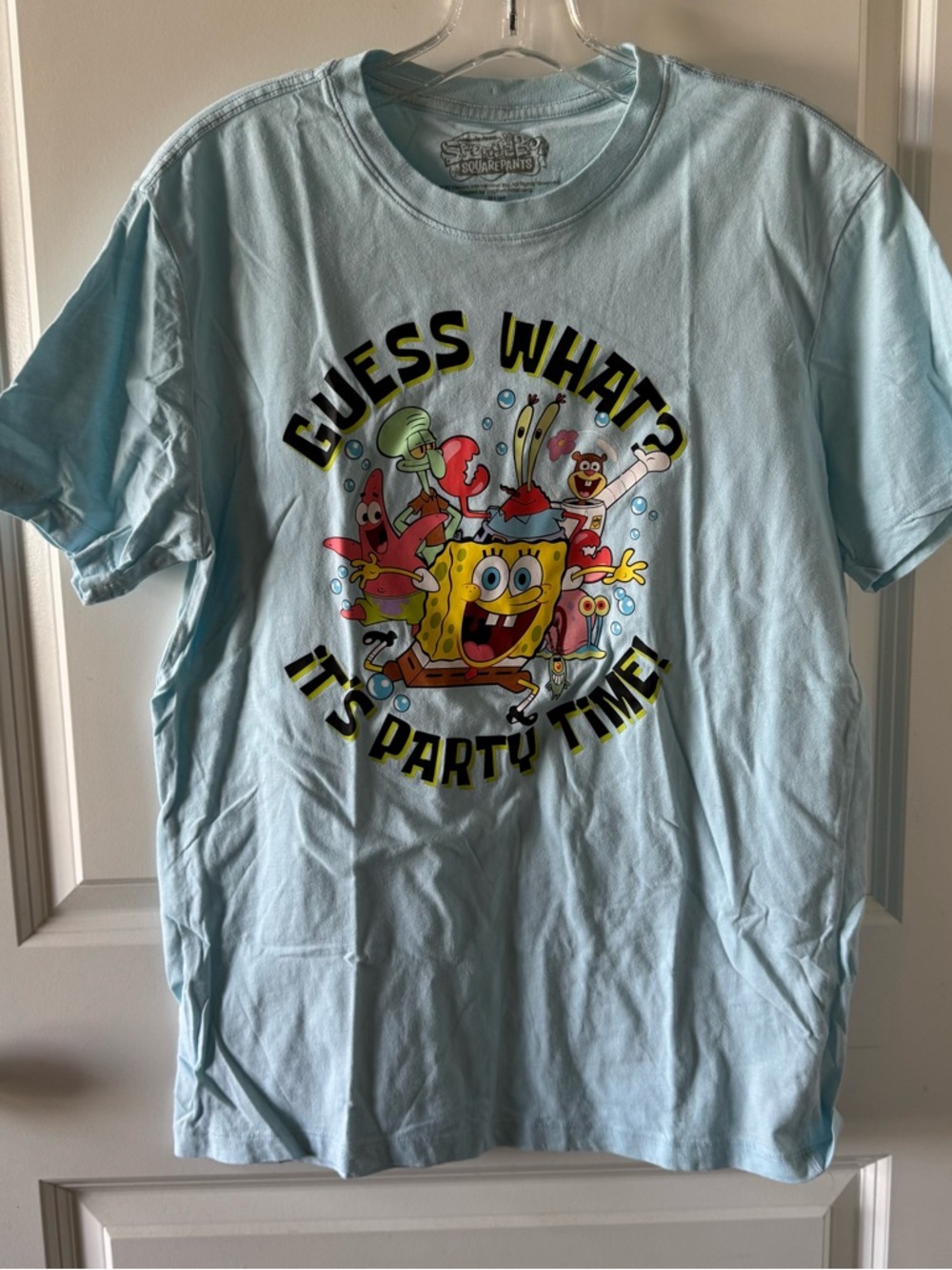 SpongeBob Squarepants Blue Party Time Graphic Tee